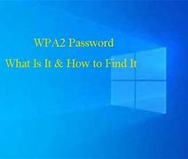 Image result for Where to Find WPA2 Password