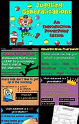 Image result for Generalization Anchor Chart