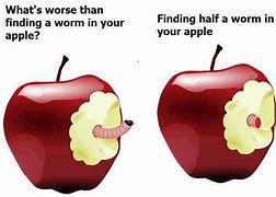 Image result for Worm in Apple Joke