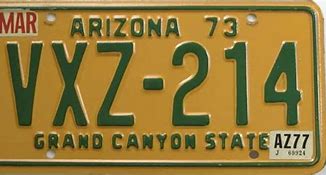 Image result for OLS Arizona License Plate