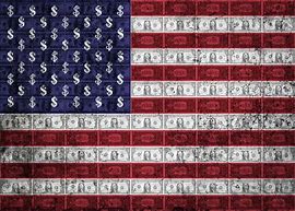 Image result for American Flag and Capitalism
