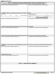 Image result for E4 Evaluation Form Army 2166