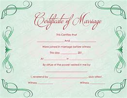 Image result for Editable Free Marriage Certificate Templates