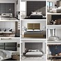 Image result for Luxury Bedroom Wall Mounted Headboard