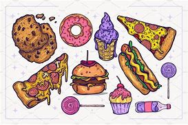 Image result for Junk-Food Graphic