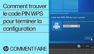 Image result for Code Pin WPS Imprimante HP