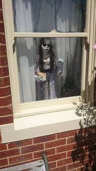 Image result for Scary Halloween Window Decorations