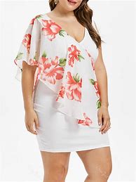 Image result for Plus Size Dresses with Chiffon Overlay