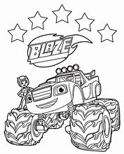 Image result for Easy Blaze Coloring Pages