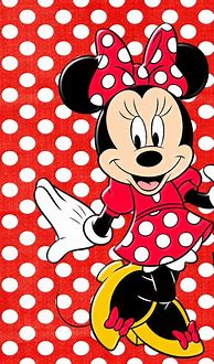 Image result for Red and Black Minnie Mouse Wallpaper