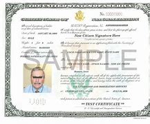 Image result for Naturalizatin Certificate