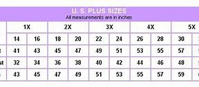 Image result for Free Country Plus Size Chart