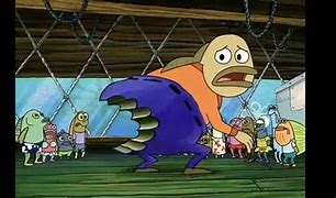 Image result for Spongebob Big Worm Ouch