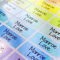 Image result for Waterproof Name Stickers