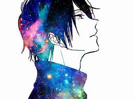 Image result for Anime Boy Wih Galaxy Hair