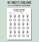 Image result for No Sweets Challenge List