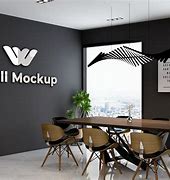 Image result for 3D Wall Mockup Printed