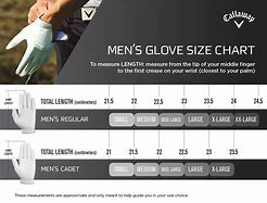 Image result for Junior Golf Glove Size Chart