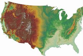 Image result for United States Terrain Map