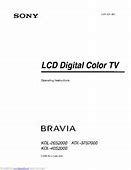 Image result for Sony BRAVIA KDL 40S2000 Manual