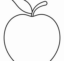 Image result for Free Stencil of an Apple