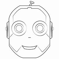 Image result for Robot Face Outline