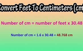 Image result for Feet to Cm Conversion