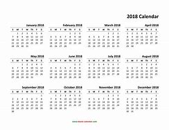 Image result for Annual Calendar Printable Vertically and Horizontal 2018