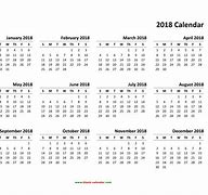 Image result for 2018 Yearly Calendar Free PDF Printable