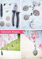 Image result for Tablecloth Weights for Outdoor Dining