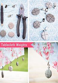 Image result for Outdoor Tablecloth Weights