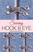 Image result for How to Sew a Hook and Eye On Dress