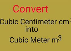 Image result for Gram Cubic Centimeter to Kilogram Cubic Meter