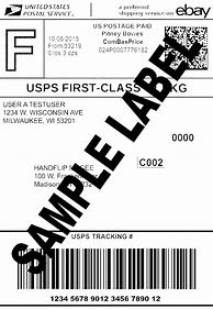 Image result for Shipping Label Example