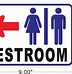 Image result for Restroom Sign Print