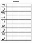 Image result for 30-Minute Schedule Template