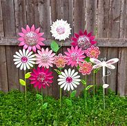 Image result for Metal Garden Stakes Yard Art