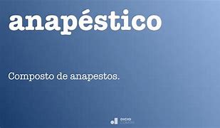 Image result for anapesto