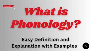 Image result for What Is Phonology
