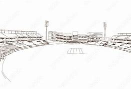 Image result for Cricket Ground Drawing Color