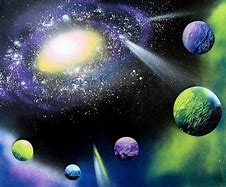 Image result for Blue Galaxy Painting