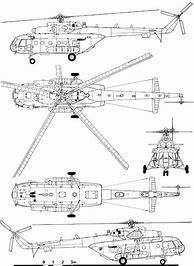 Image result for Mil Mi-17 Line Drawing