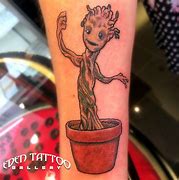 Image result for Dancing Baby Groot Tattoo