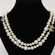 Image result for Authentic Chanel Pearl Necklace