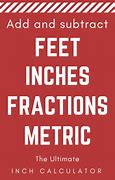 Image result for Subtract Feet and Inches Calculator