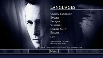 Image result for Sony Language DVD Menu