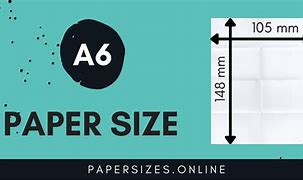 Image result for A6 Paper