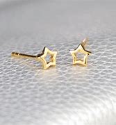 Image result for Gold Star Stud Earrings