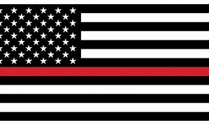Image result for Black and White Flag with Red Stripe