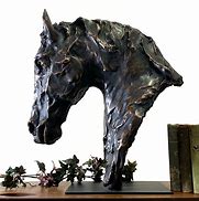 Image result for Bronze Horse Head Sculpture